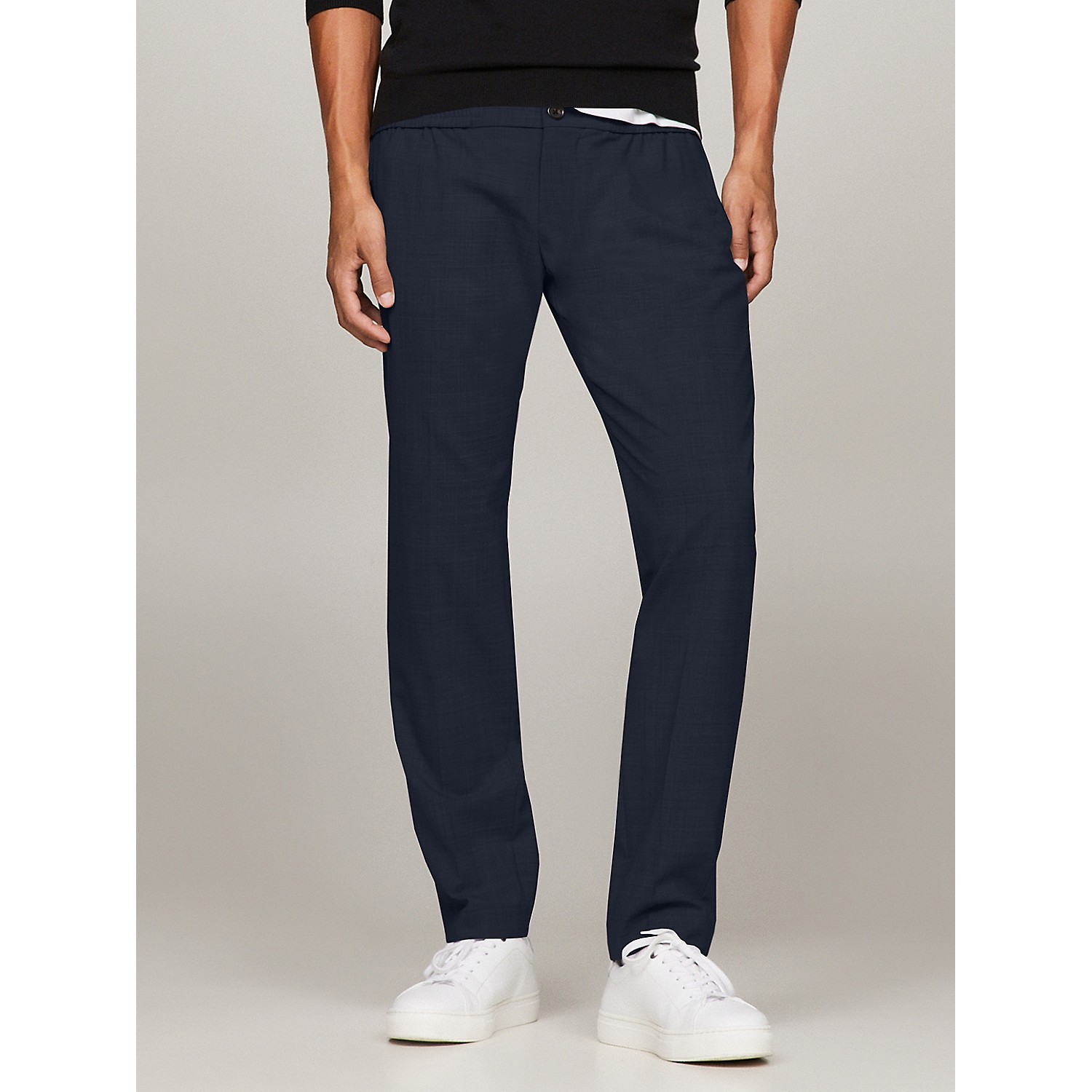TOMMY HILFIGER Tapered Fit Wool-Blend Trouser